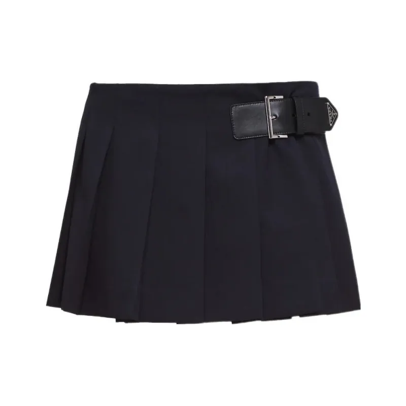 PRADA FW22 Half-Length Skirt Women's Black-0