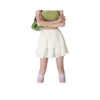 Kazakhstan Casual Short Skirts Women's White