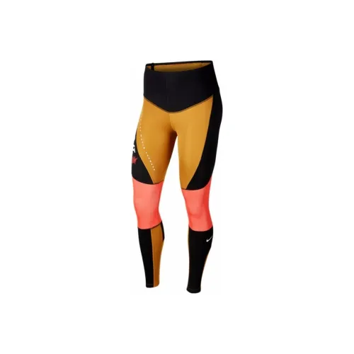 Nike Sports Pants Women's Yellow Black