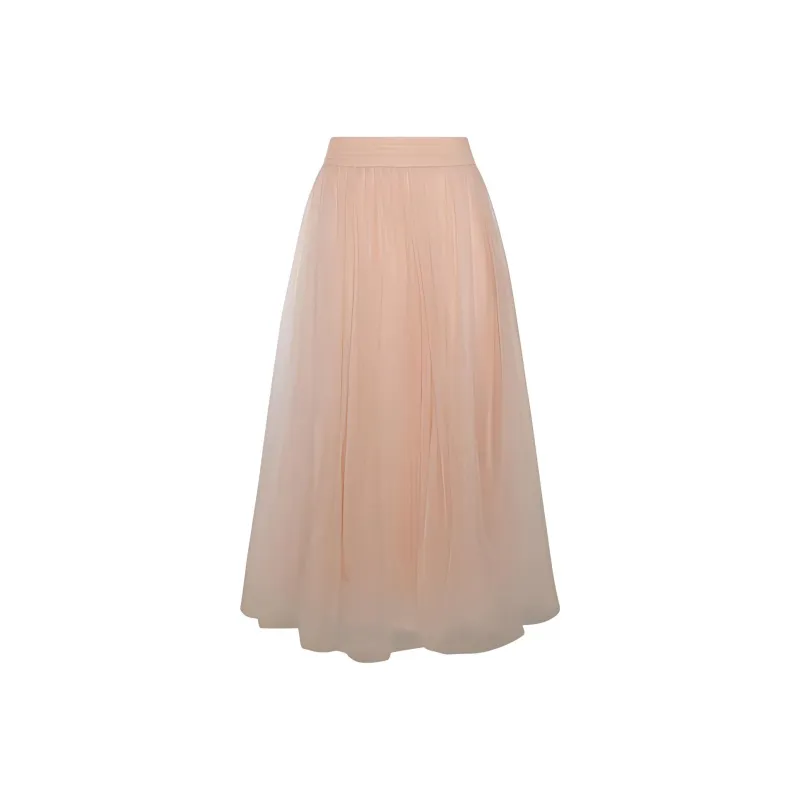 Fabiana Filippi High Waist Tulle Midi Skirt-0