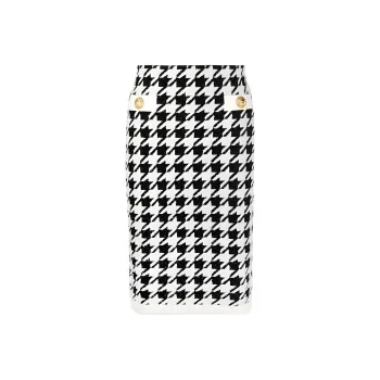 BALMAIN Casual Long Skirts Women's Black