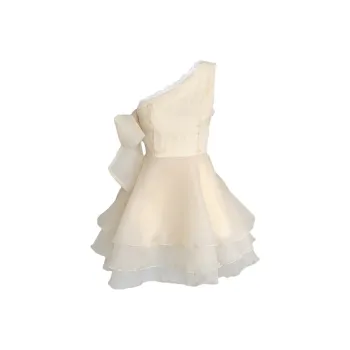 SECFLY OFFICIAL Slip Dress Women's Apricot