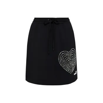 LOVE MOSCHINO Casual Short Skirts Women's Black