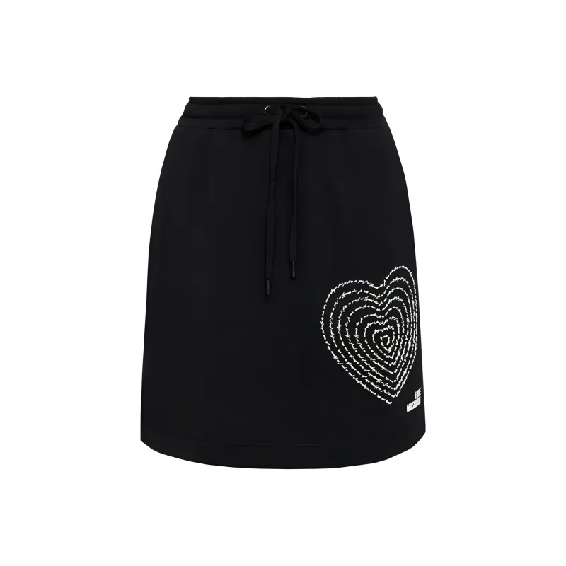 LOVE MOSCHINO Casual Short Skirts Women's Black-0