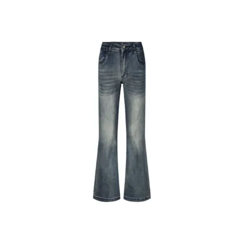 YINLEI Jeans Women's Deep Sea Blue