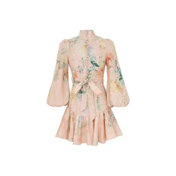 Zimmermann SS25 Long-Sleeved Dresses Women's Peach