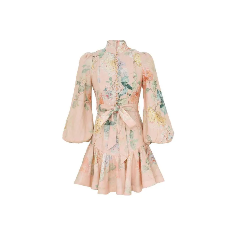 Zimmermann SS25 Long-Sleeved Dresses Women's Peach-0