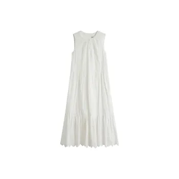 Inman Sleeveless Dress Women's Pearl White