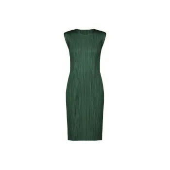 PLEATS PLEASE ISSEY MIYAKE Plissé effect Round neck Dress