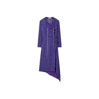 TORY BURCH Long Sleeved Dress Women's Blue