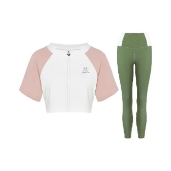 Sumday Athletics Casual Suits Women's White+Avocado Green