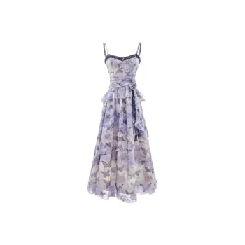 YGPRW Slip Dress Women's Purple