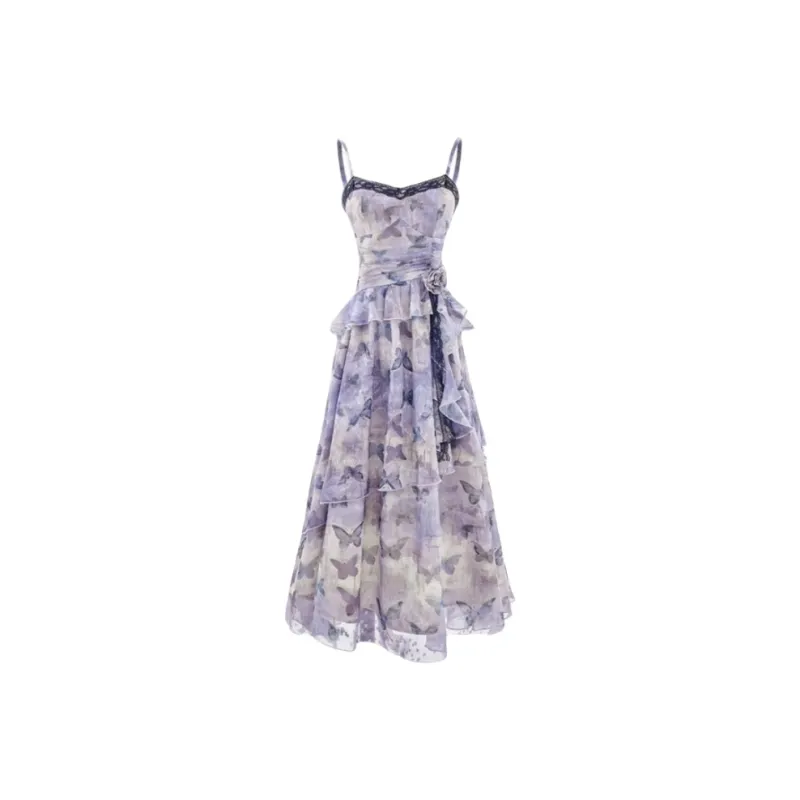 YGPRW Slip Dress Women's Purple-0