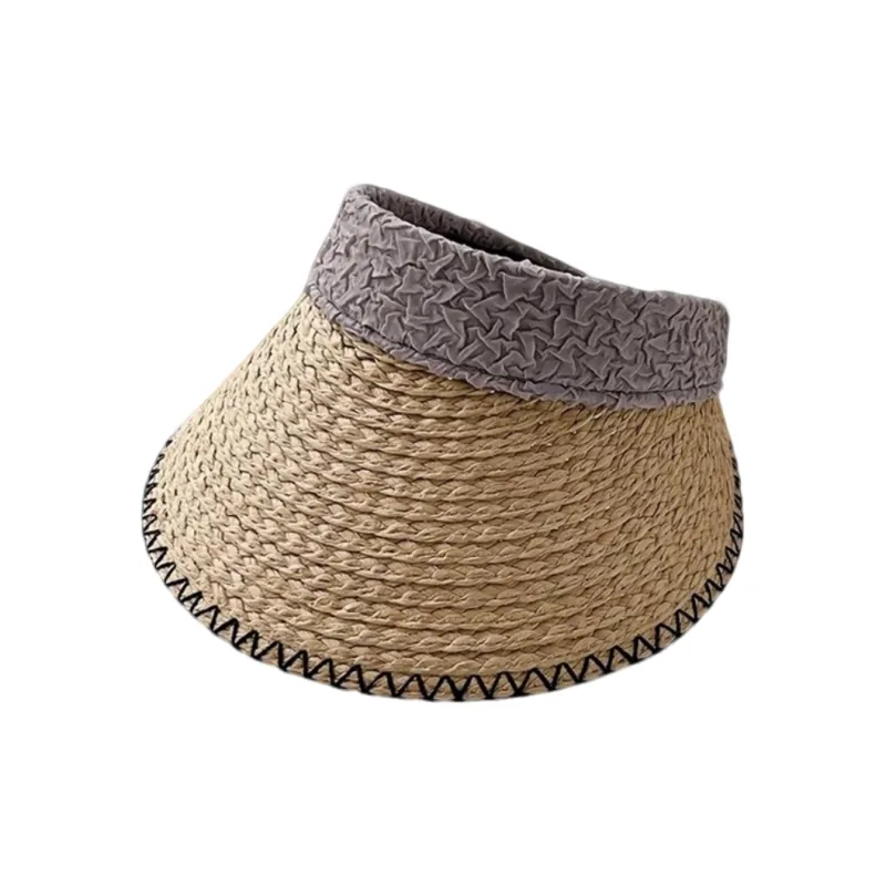 MITHAOL KUSC Straw Woven Sun Protection Hats Women's-3