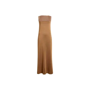 KHAITE SS25 Ruslan Dress Sleeveless Dress Women's Almond/Almond