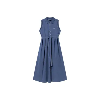 LACOSTE Sleeveless Dress Women's Indigo