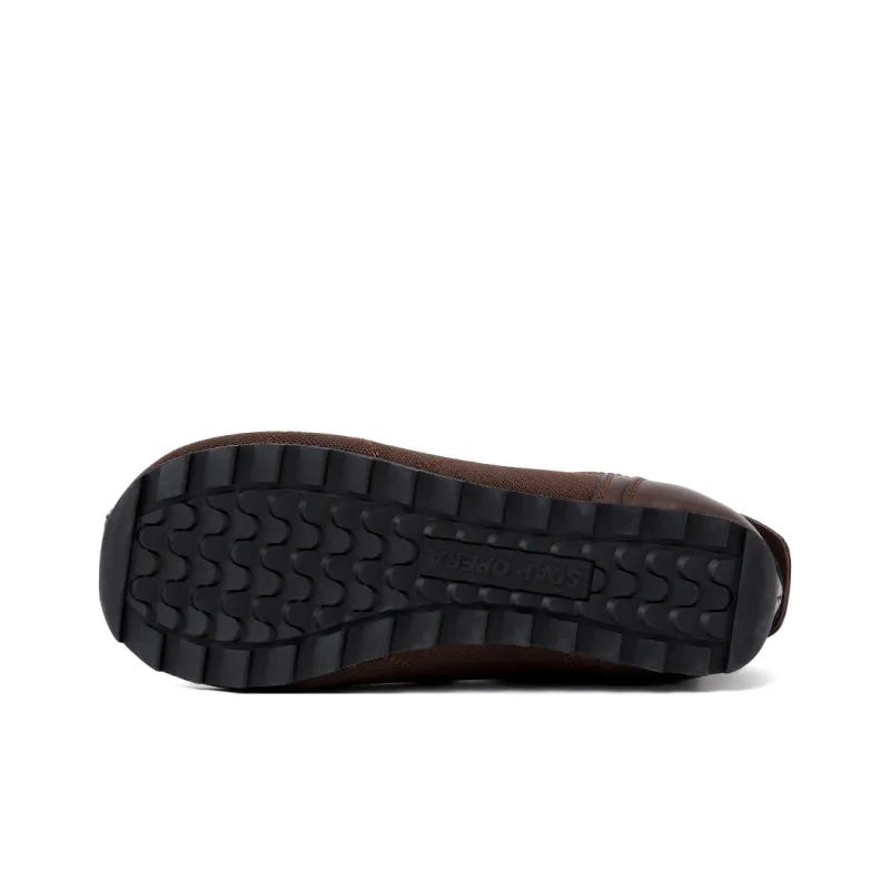 SOAP OPERA Slip Resistant Height Increasing Low Top Casual Shoes Unisex Brown-6