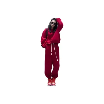Fan Yiyi Casual Suit Women's Red