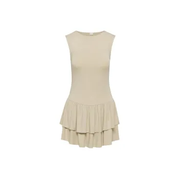 ARITZIA Wilfred Bloomsbury Dress Sleeveless Dress Women's Humus Beige/Apricot Cream