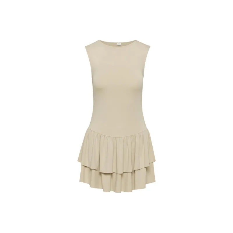 ARITZIA Wilfred Bloomsbury Dress Sleeveless Dress Women's Humus Beige/Apricot Cream-0