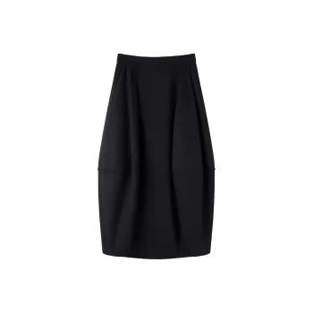 THE SEA LIFE Casual Long Skirt Women's Black Mage