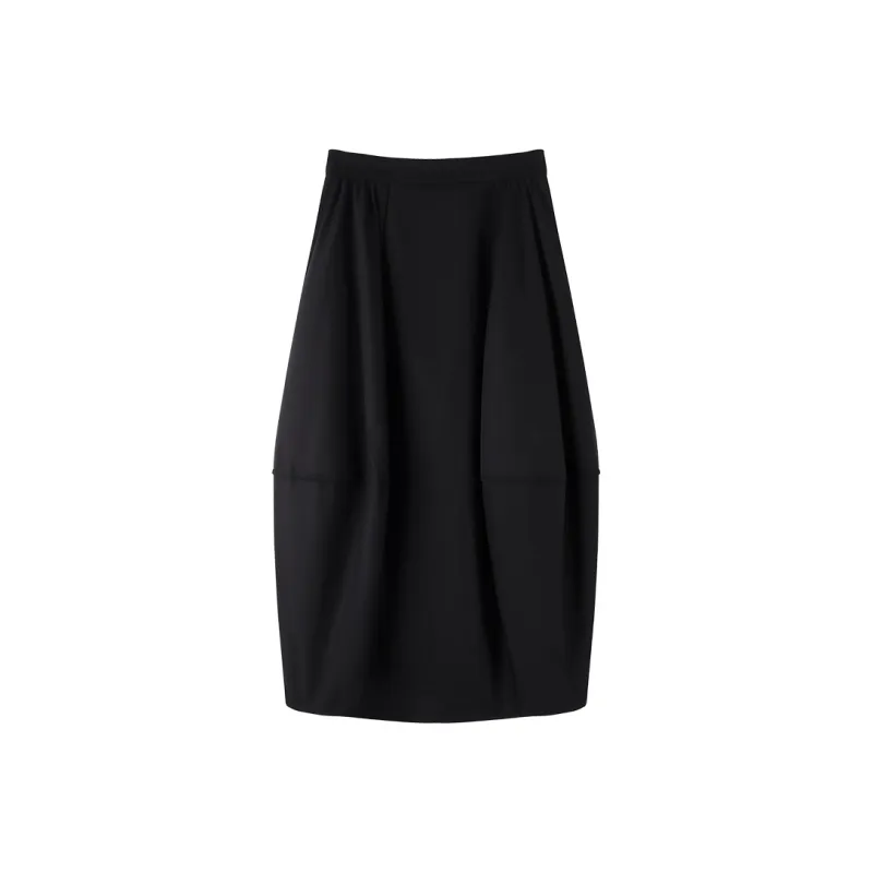 THE SEA LIFE Casual Long Skirt Women's Black Mage-0