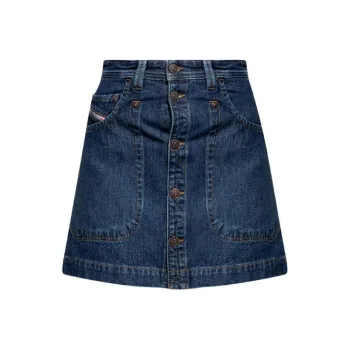 DIESEL De-Albus Denim Mini Skirt
