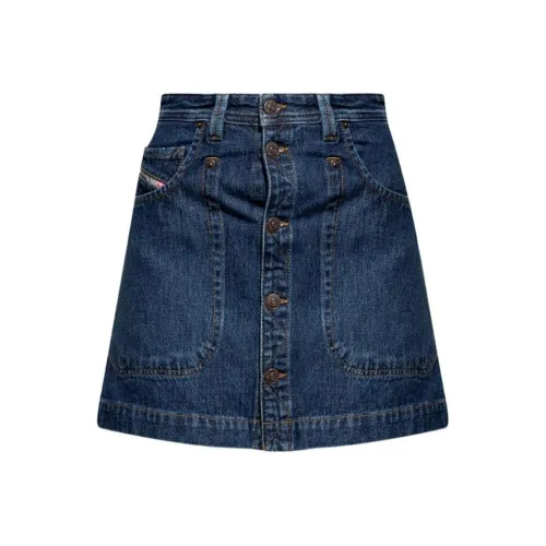 DIESEL De-Albus Denim Mini Skirt