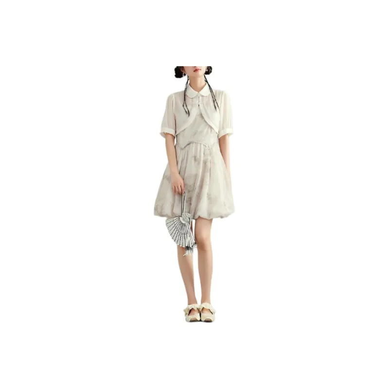 ZIHAN Skirt Set Women's 2 Pack Shirt+Dress-1