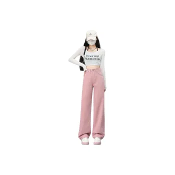 YINLEI Jeans Women's Pink