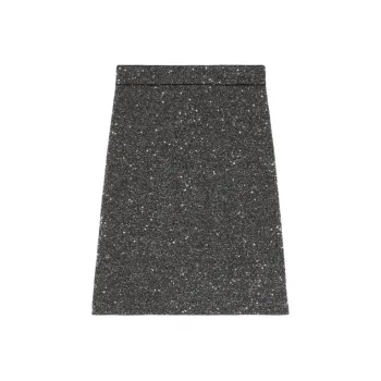 GUCCI Low Rise Sequinned A Line Skirt
