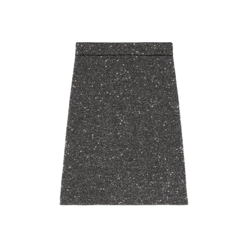 GUCCI Low Rise Sequinned A Line Skirt-0