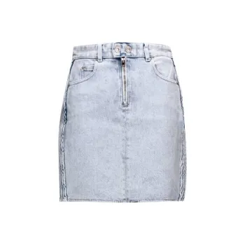 ISABEL MARANT Logo Patch High Waist Denim Skirt