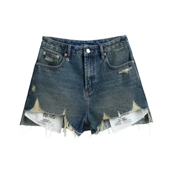 Ran and pure Denim Shorts Women's Vintage Blue