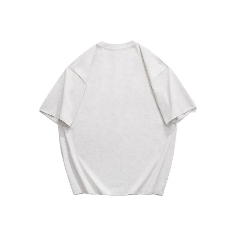 WOOD SOON Print Loose Fit Half Sleeve T Shirt Japanese Style Top Unisex-3