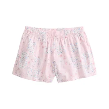 Hollister Casual Shorts Women's Light Pink All Over Print