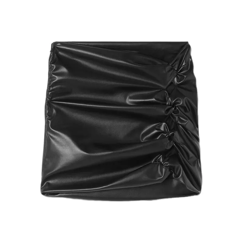 VERSACE Knotted Mini Skirt 'Black'-0