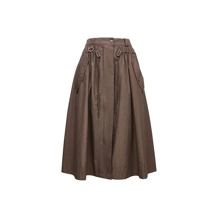 ONLY Casual Long Skirts Women's E09 Chocolate Brown-0