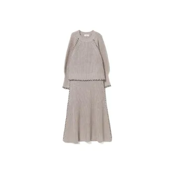 Beams Two Piece Skirt Sets Women's Greige