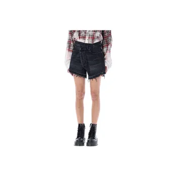 R13 Denim Shorts Women's Black