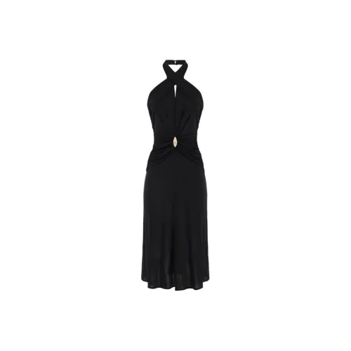 Elisabetta Franchi Logo plaque Midi Dress