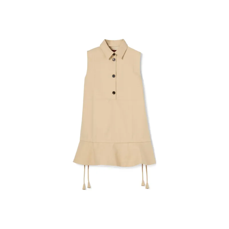 GUCCI SS25 Sleeveless Dress Women's Beige-0
