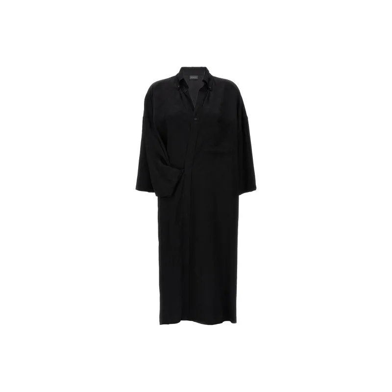 Balenciaga Wrap Midi Dress-0