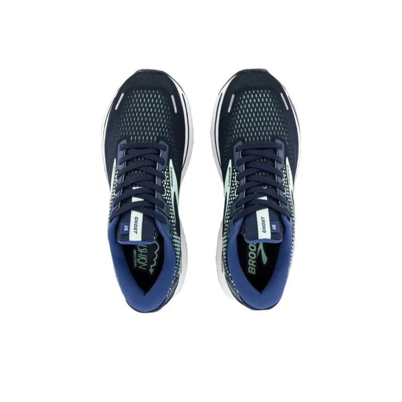 Brooks Ghost 14 Anti Slip Wear Resistant Low Top Running Shoes Women's Blue-4
