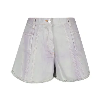 IRO NIGHT Denim Shorts Women's Light Purple