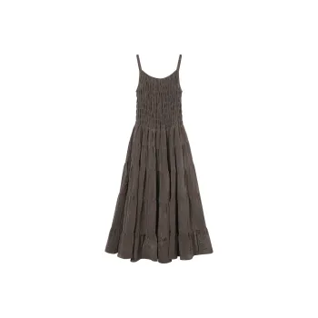 THE SEA LIFE Summer Slip Dress Women's Dark Butterfly Brown