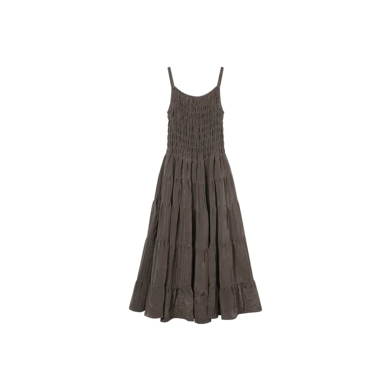 THE SEA LIFE Summer Slip Dress Women's Dark Butterfly Brown-0