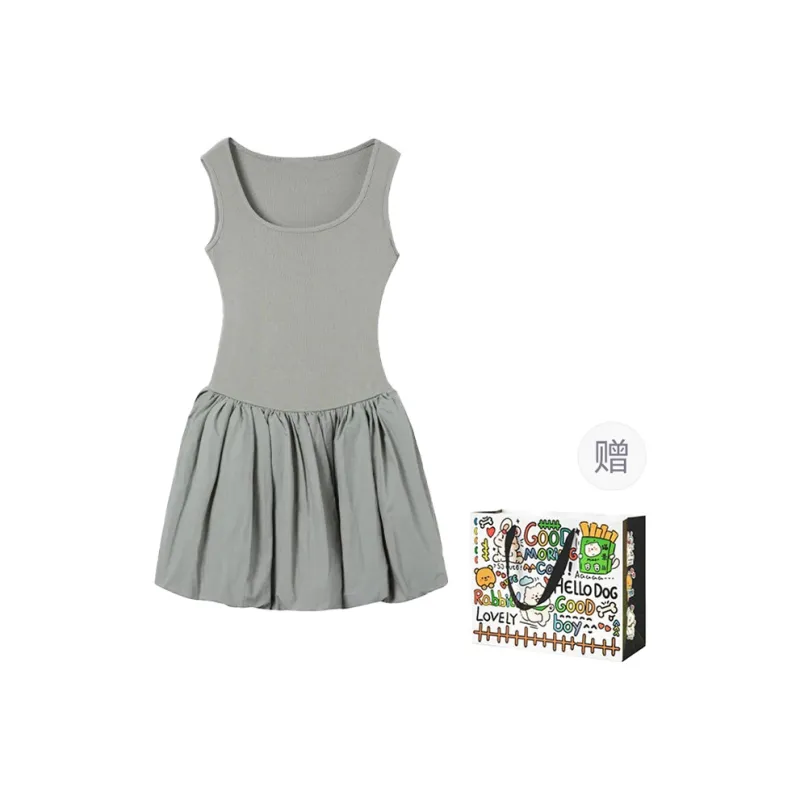 OURUOKE Sleeveless Dress Women's-5