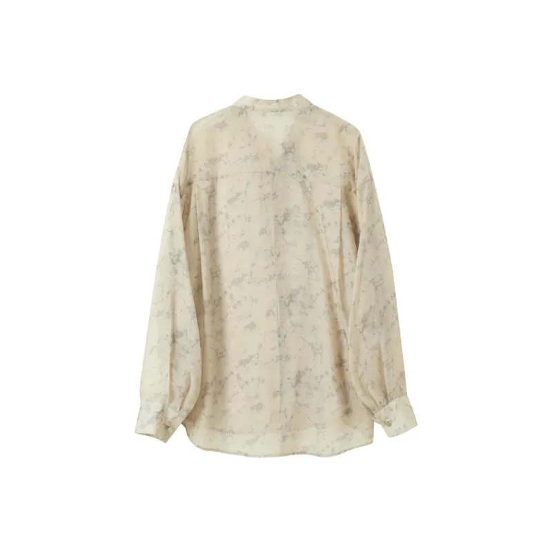 3COLOUR Shirt Women's Heather Gray Floral-1