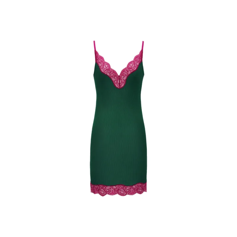 SAINT LAURENT Slip Dress Women's Green-0